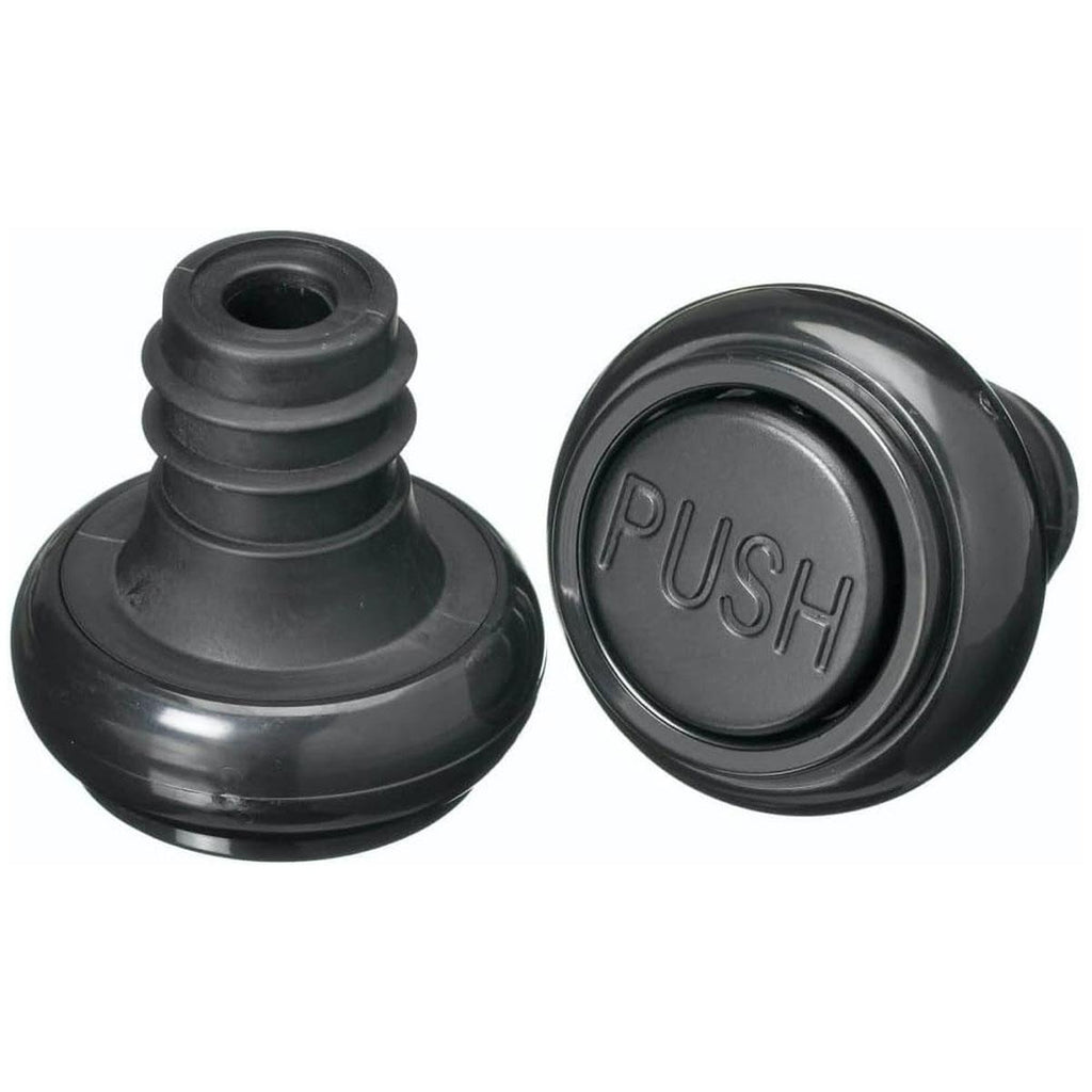 KitchenCraft BarCraft Deluxe Vacuum Bottle Stoppers Set of 2 - Black
