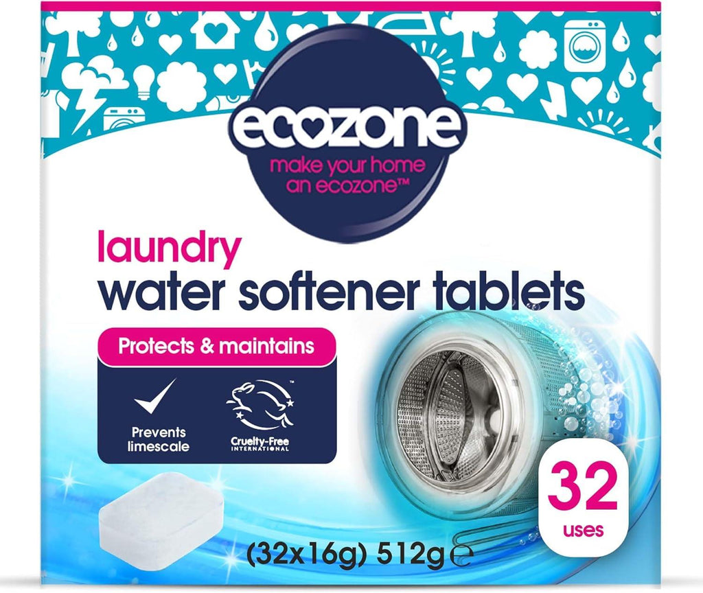 Ecozone Laundry Water Softener Protects And Maintains - 32 Tablets