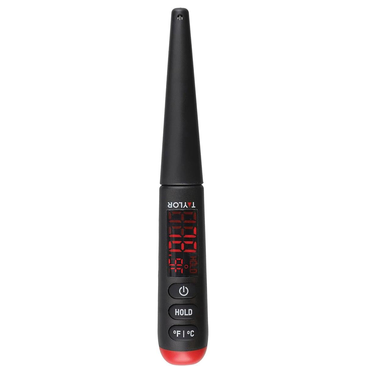 Taylor Pro Digital Food Thermometer Probe With Bright LED Display - Black