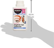 Ecozone Concentrated Plughole Hair Unblocker Dissolves Hair And Blockages - 250ml