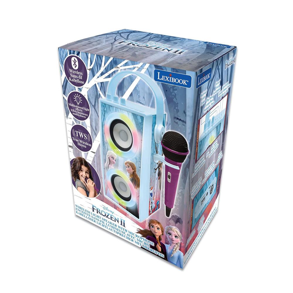 Lexibook Disney Frozen II Portable Bluetooth Speaker With Lights And Microphone - Multicolour