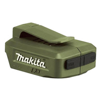 Makita 14.4V/18V LXT Lithium-ion Twin Port USB Battery Charging Adaptor - Olive Green