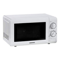 Daewoo Microwave Oven 20 Litres Stainless Steel Cavity 6 Power Levels 800W - White