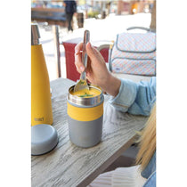 Built The Stylist Double Walled Vacuum-Insulated Food Jar For Hot Cold & Frozen Foods 490ml - Grey