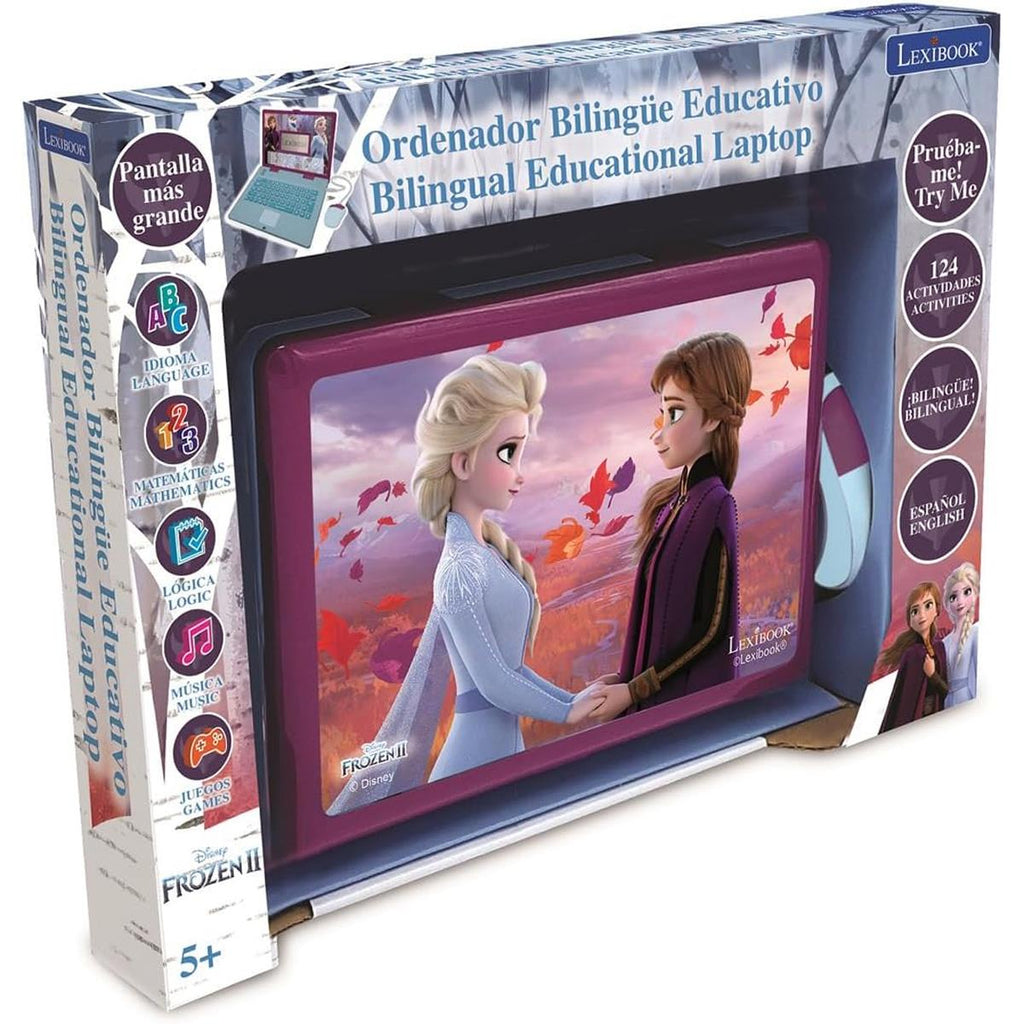 Lexibook Disney Frozen II Bilingual Educational Laptop With 124 Activites - Multicolour