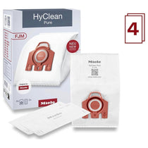 Miele HyClean Pure FJM 3D Efficiency Vacuum Cleaner Bags 4 Pack - Red
