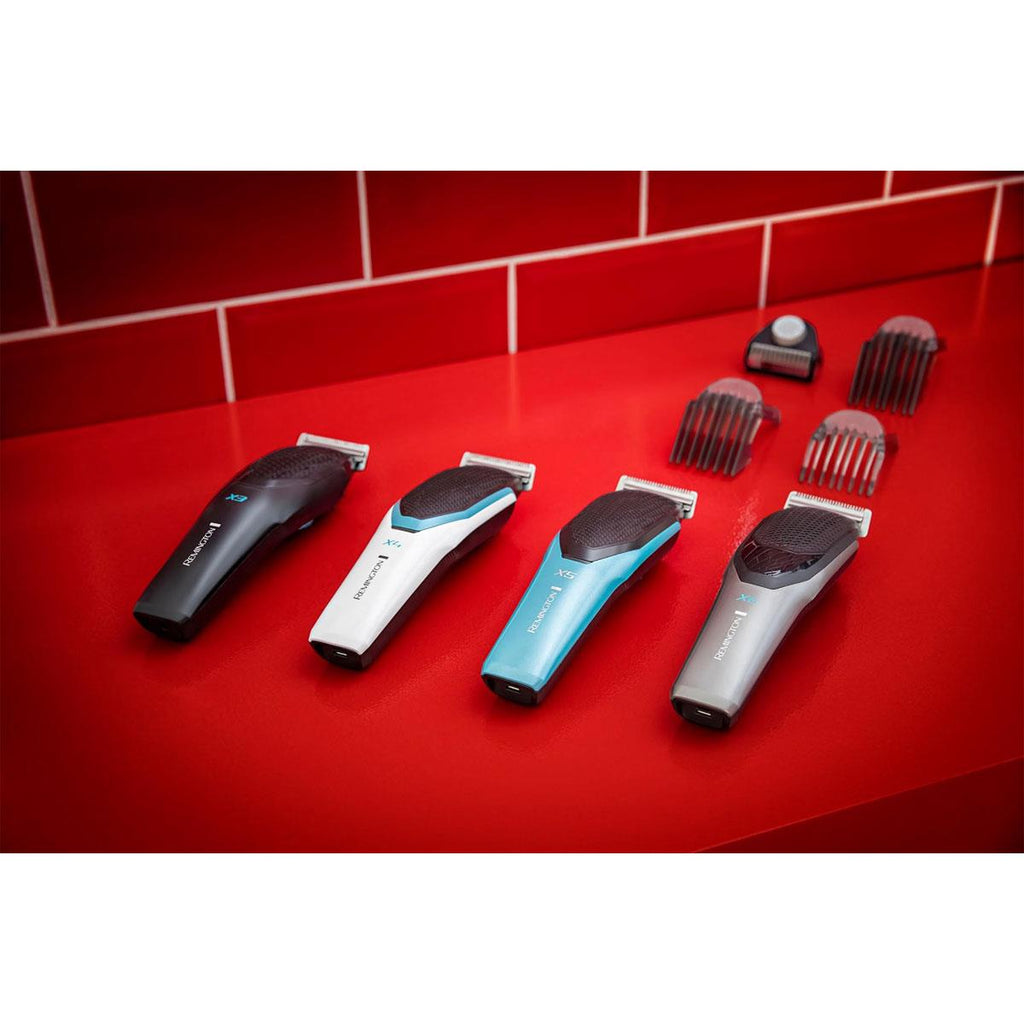 Remington Power X Series X4 Hair Clipper Cordless With Japanese Grade Steel Blades - White/Black