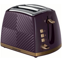 Russell Hobbs Groove 2 Slice Toaster With Frozen Cancel And Reheat Settings 850W - Mulberry