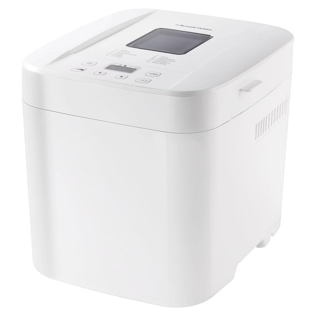 Russell Hobbs Fast Bake Bread Maker 12 Breadmaking Functions 600W 900g Capacity - White