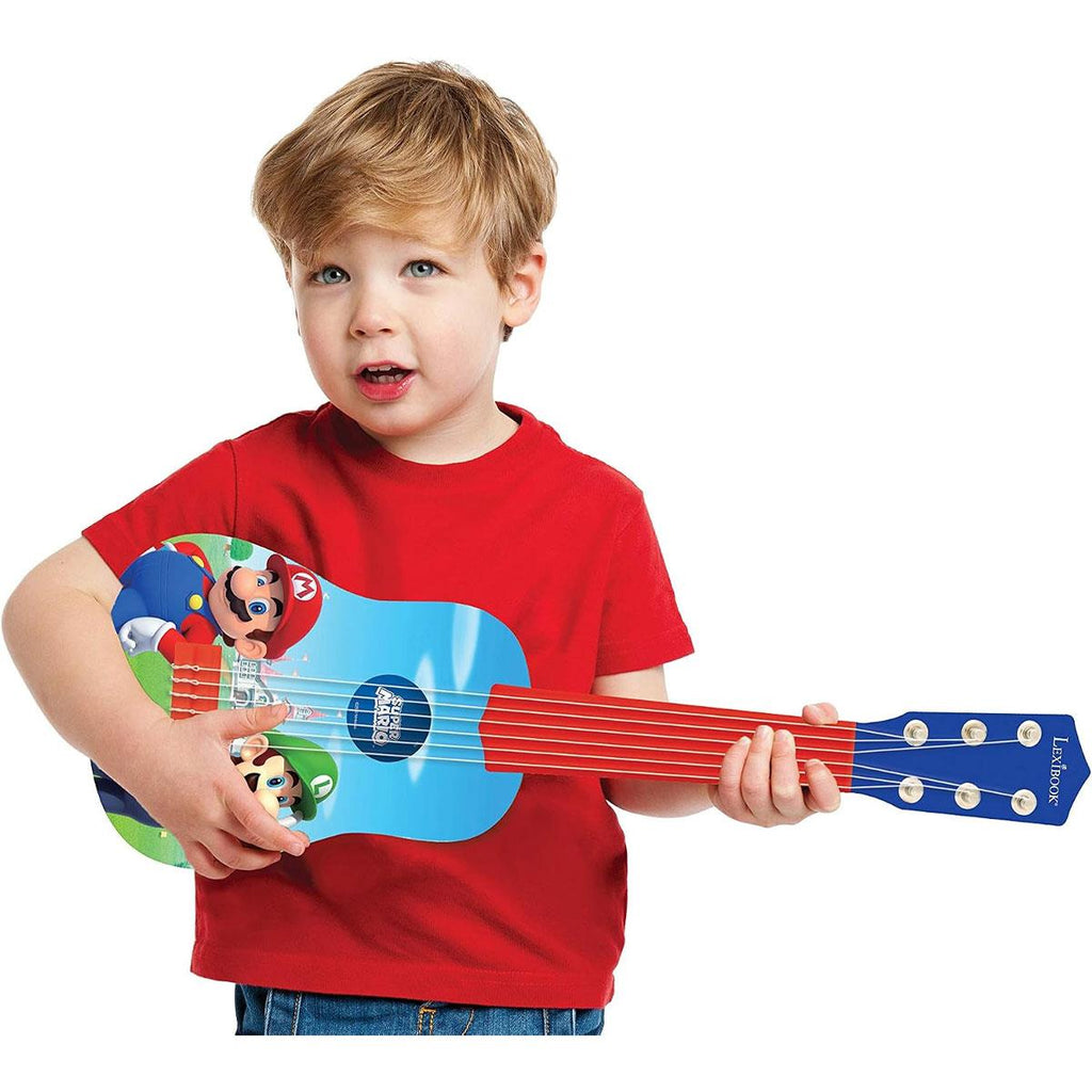 Lexibook Super Mario My First Guitar With 6 Nylon Strings 53cm - Blue/Red