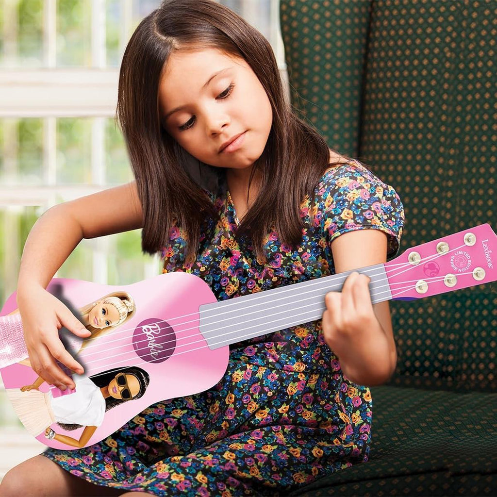 Lexibook Disney Barbie My First Guitar With 6 Nylon Strings 53cm - Pink
