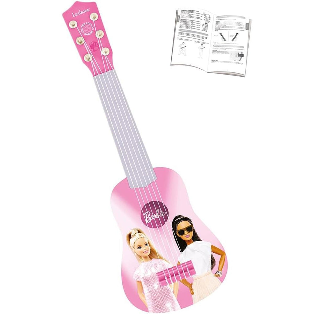 Lexibook Disney Barbie My First Guitar With 6 Nylon Strings 53cm - Pink