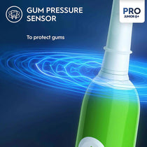 Oral-B Pro Junior Kids Electric Toothbrush 3 Modes With Kid-Friendly Sensitive Mode Ages 6+ - Green