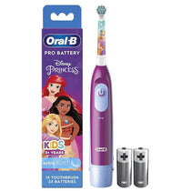 Oral-B Pro Battery Powered Kids Toothbrush Precision Clean Extra Soft Bristles - Disney Princess
