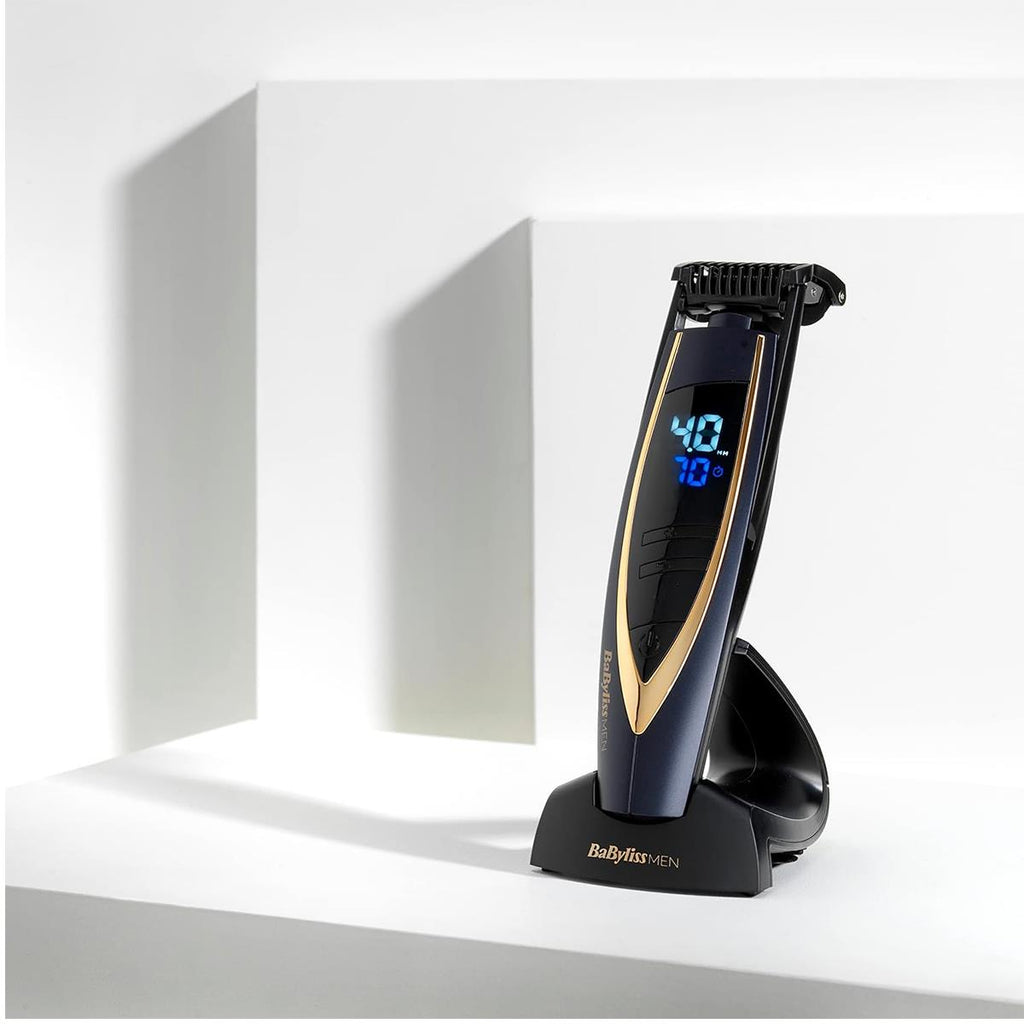 BaByliss Super Stubble XTP Beard Trimmer Cordless Waterproof - Blue And Rose Gold