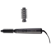 Remington Blow Dry And Style Caring Airstyler Hair Dryer Hot Brush Hair Curler 400W 2 Attachments - Black
