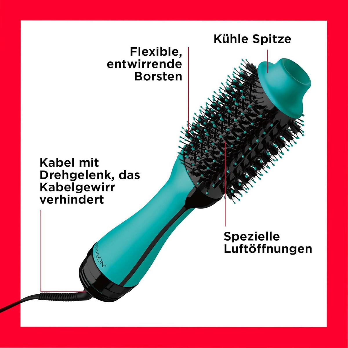Revlon One-Step Hair Dryer And Volumiser - New Teal Edition