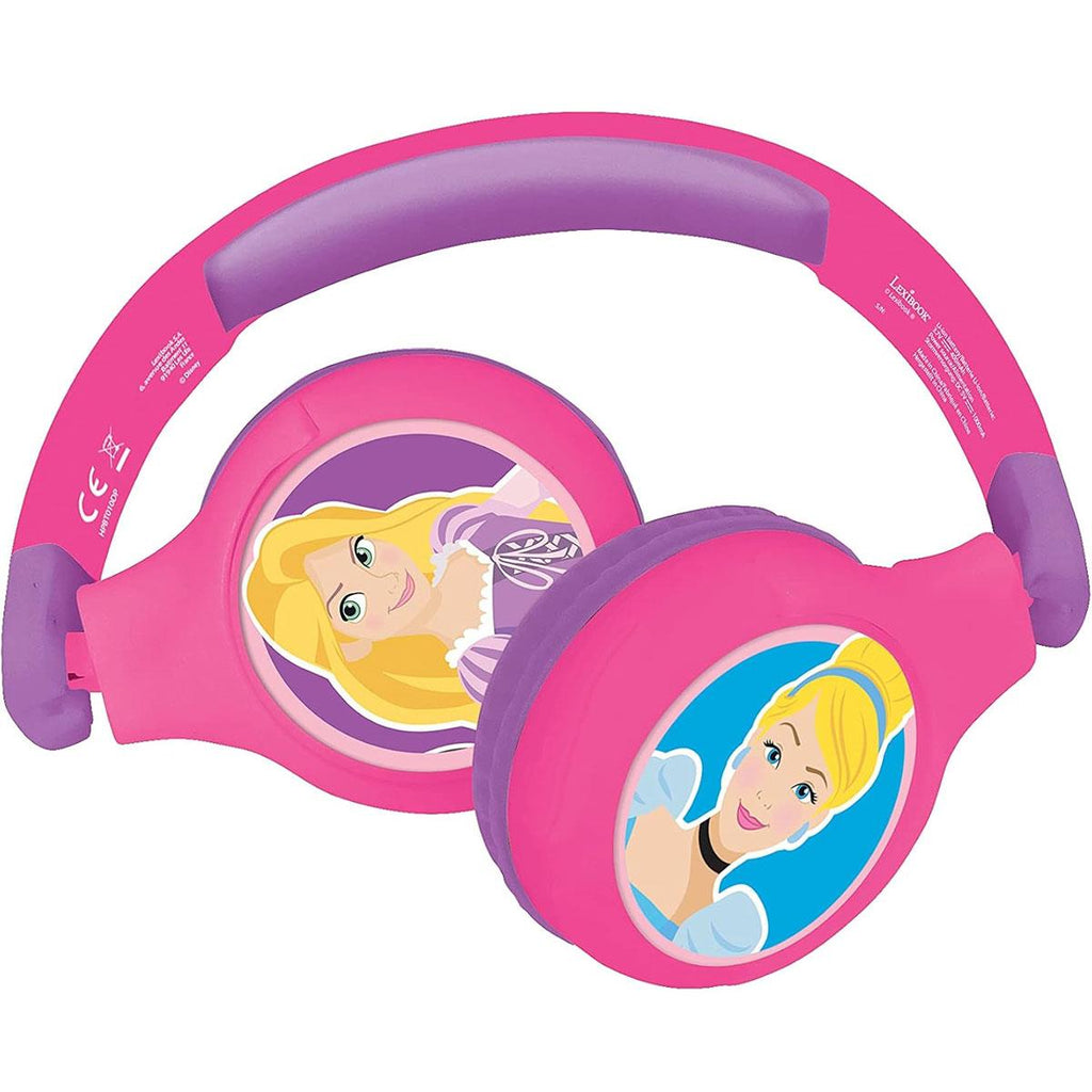 Lexibook Disney Princess Bluetooth And Wired Foldable Headphones - Multicolour