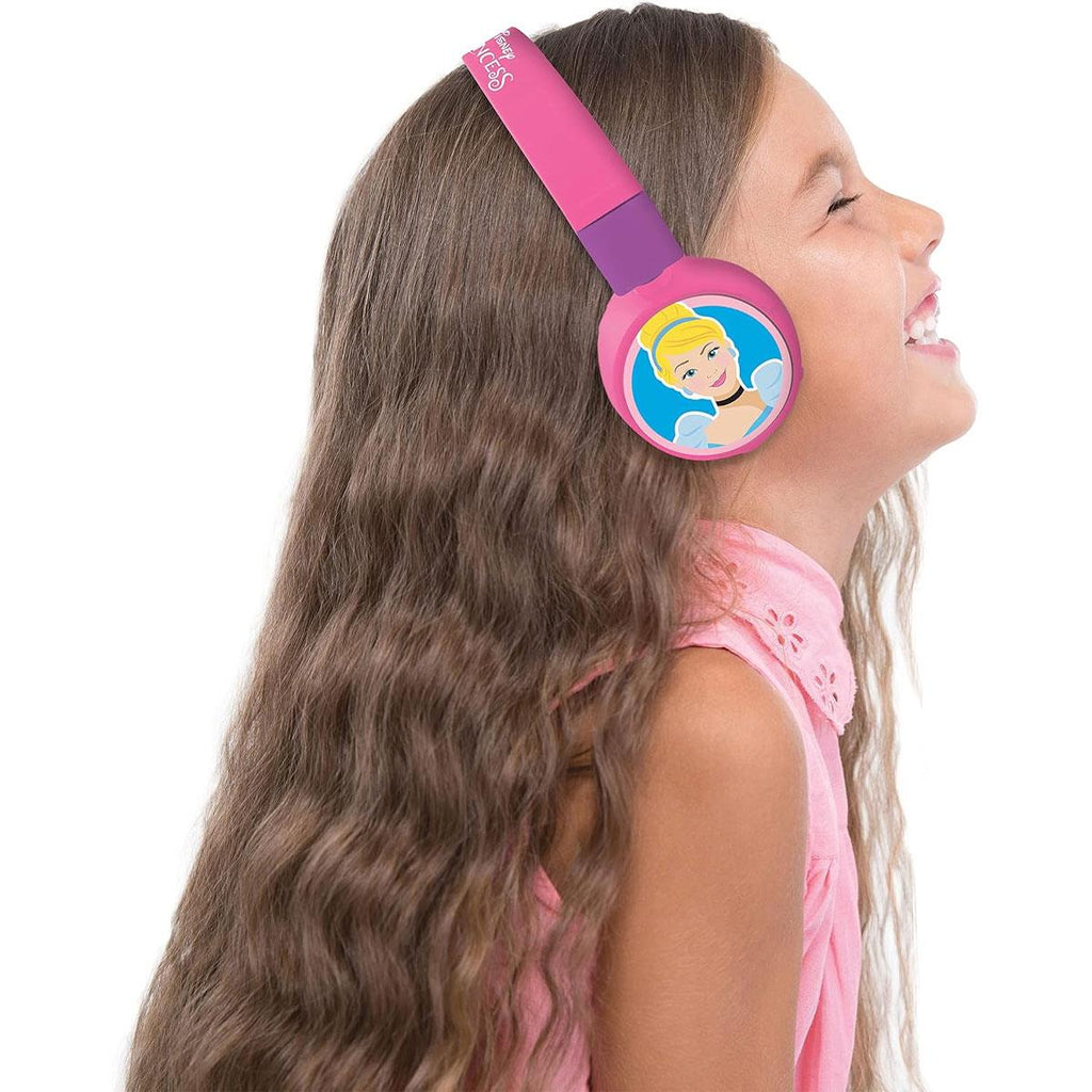 Lexibook Disney Princess Bluetooth And Wired Foldable Headphones - Multicolour