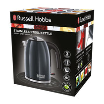 Russell Hobbs Colours Plus Electric Jug Kettle Stainless Steel 3000W 1.7 Litres - Grey