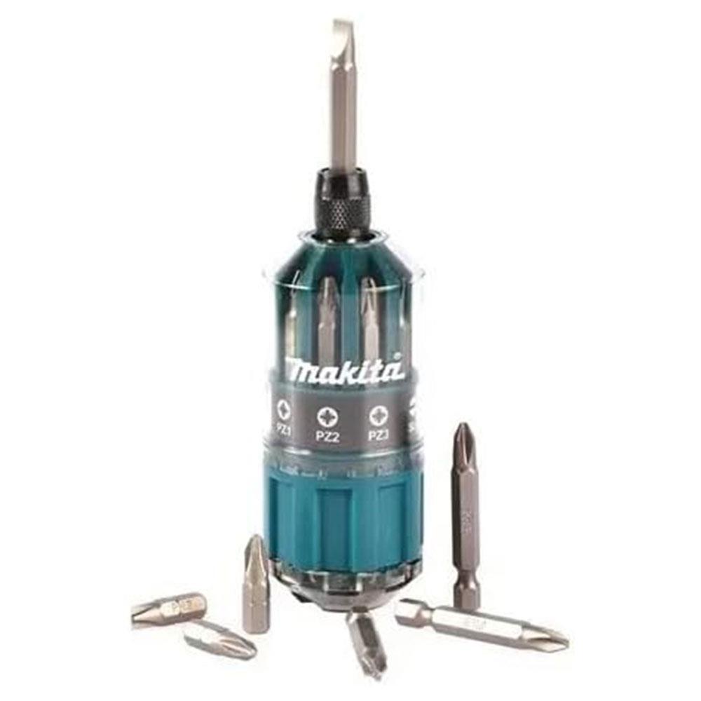Makita Screwdriver Bit Set Assorted With Holder And Handle Tool Set - 18 Piece