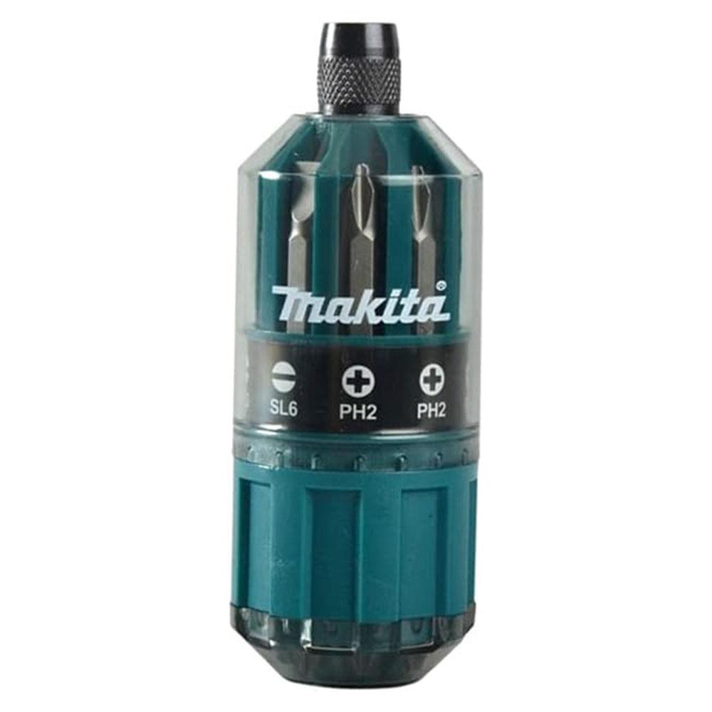 Makita Screwdriver Bit Set Assorted With Holder And Handle Tool Set - 18 Piece