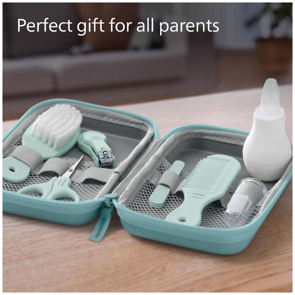 Philips Avent Essential Baby Care Set With 9 Accessories - Light Sky Blue