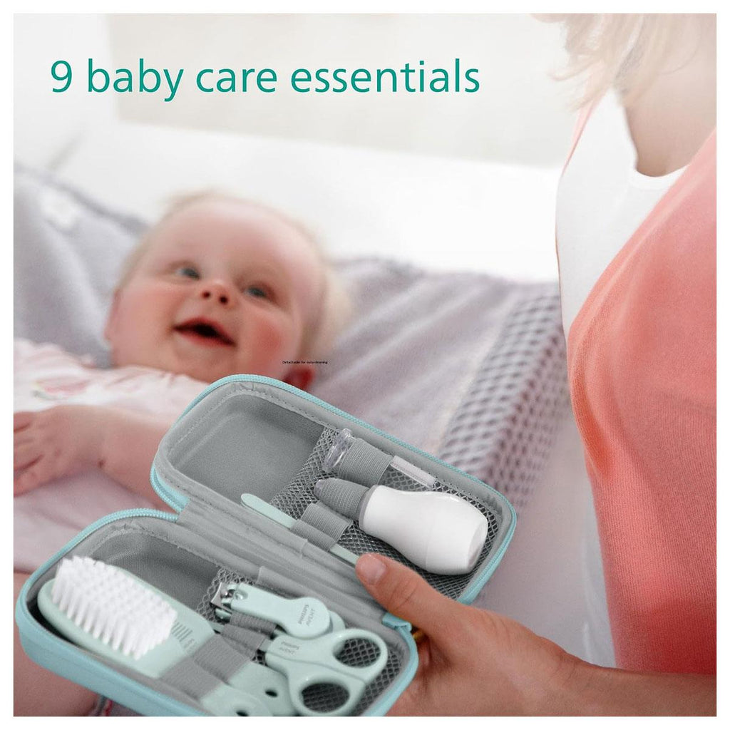 Philips Avent Essential Baby Care Set With 9 Accessories - Light Sky Blue