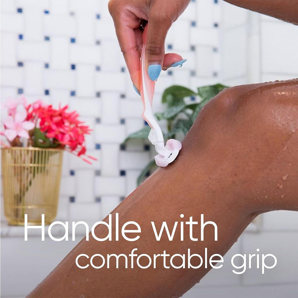 Gillette Venus Comfortglide Spa Breeze Women's Razor Plus 3 2-In-1 Razor Blade Refills With Shaving Gel Bars Set