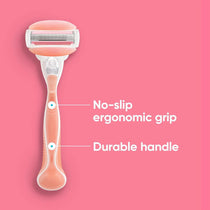Gillette Venus Comfortglide Spa Breeze Women's Razor Plus 3 2-In-1 Razor Blade Refills With Shaving Gel Bars Set