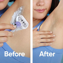 Gillette Venus Deluxe Smooth Swirl Razor Blades Refills Lubrastrip With A Touch of Vitamin E - Pack of 6