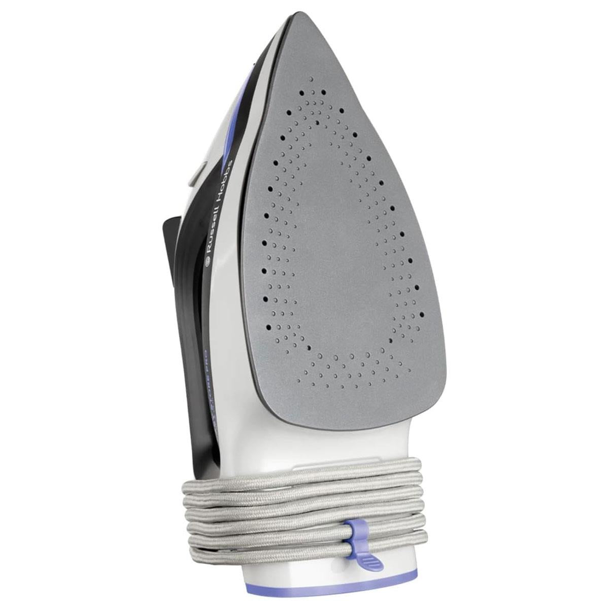 Russell Hobbs Easy Store Pro Wrap And Clip Steam Iron 2400W 320ml Water Tank - Blue/White/Black
