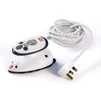 Prym Mini Travel Steam Iron With Measuring Cup And Carrying Bag UK Plug 700W - White