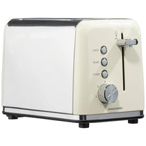 Daewoo Kensington 2 Slice Toaster Stainless Steel 810W - Cream