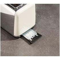 Daewoo Kensington 2 Slice Toaster Stainless Steel 810W - Cream