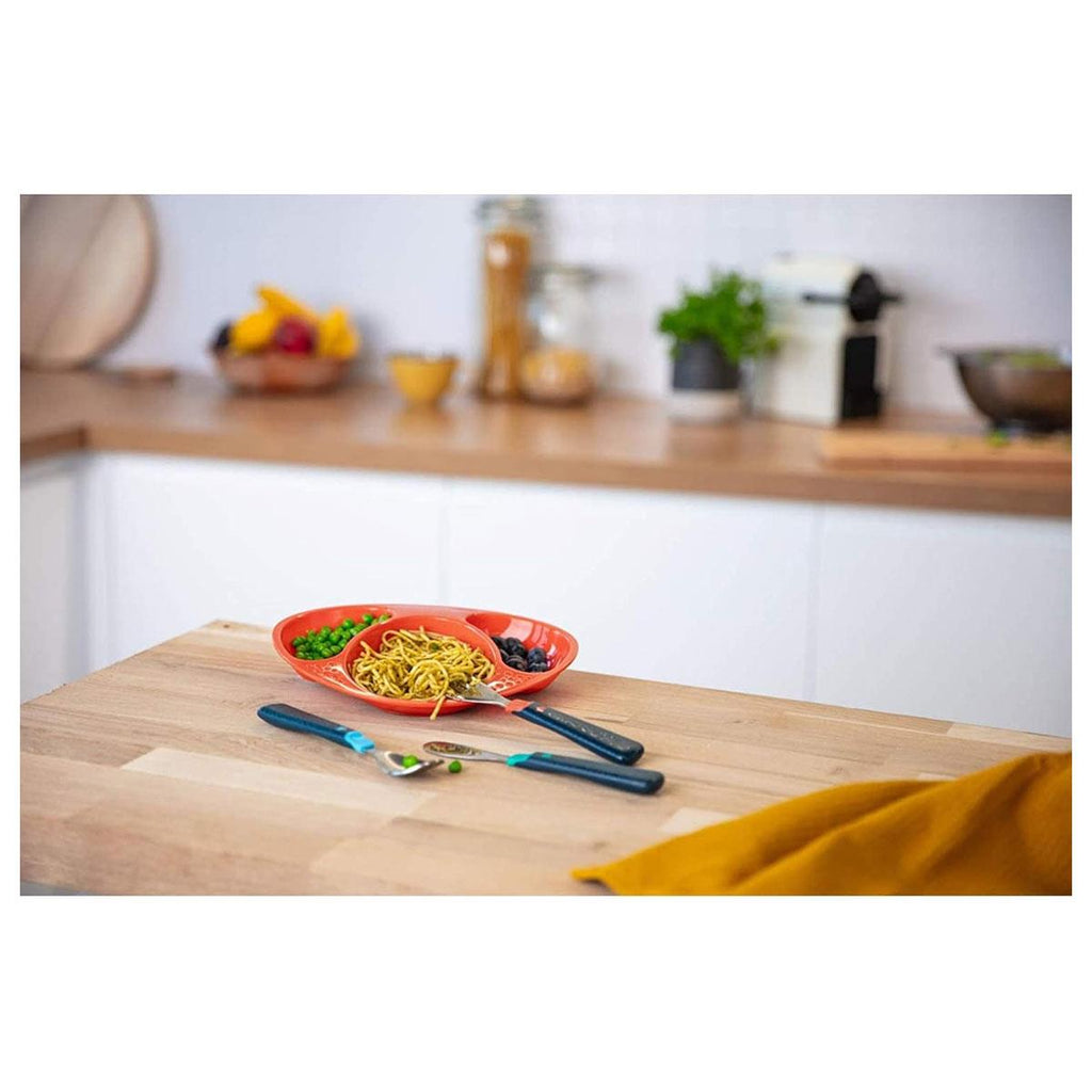 Tommee Tippee Big Kids 1st Cutlery Set Stainless Steel Rounded Edges Chunky Handles 12m+ - Multicolour