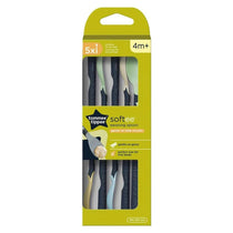 Tommee Tippee Softee Weaning Spoons With Long Anti-Slip Handles 4m Pack of 5 - Multicolour
