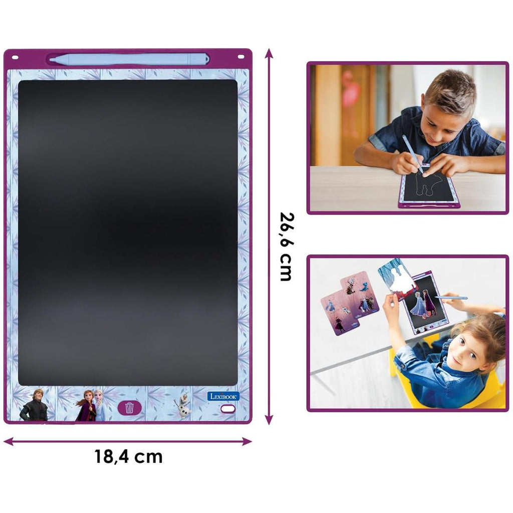 Lexibook Frozen 11 Inch Learning Drawing E-ink Tablet With Stencils - Multicolour