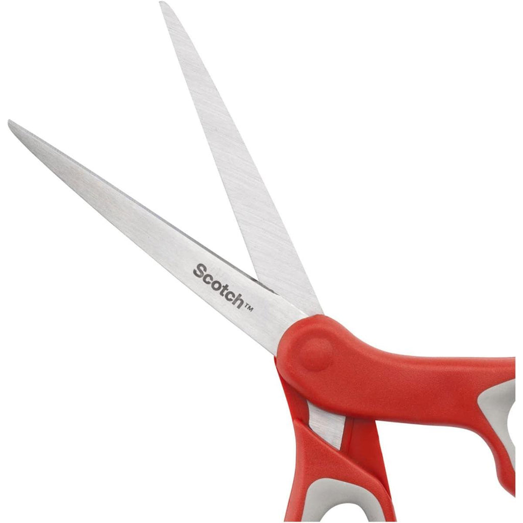 Scotch Comfort Scissors 18cm With Soft Grip Handle Stainless Steel - Red