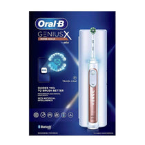 Oral-B Genius X Electric Toothbrush With Artificial Intelligence 1 Toothbrush Head And Travel Case - Rose Gold