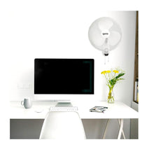 Igenix 16 Inch Wall Mounted Fan With Oscillation And 3 Speed Settings - White