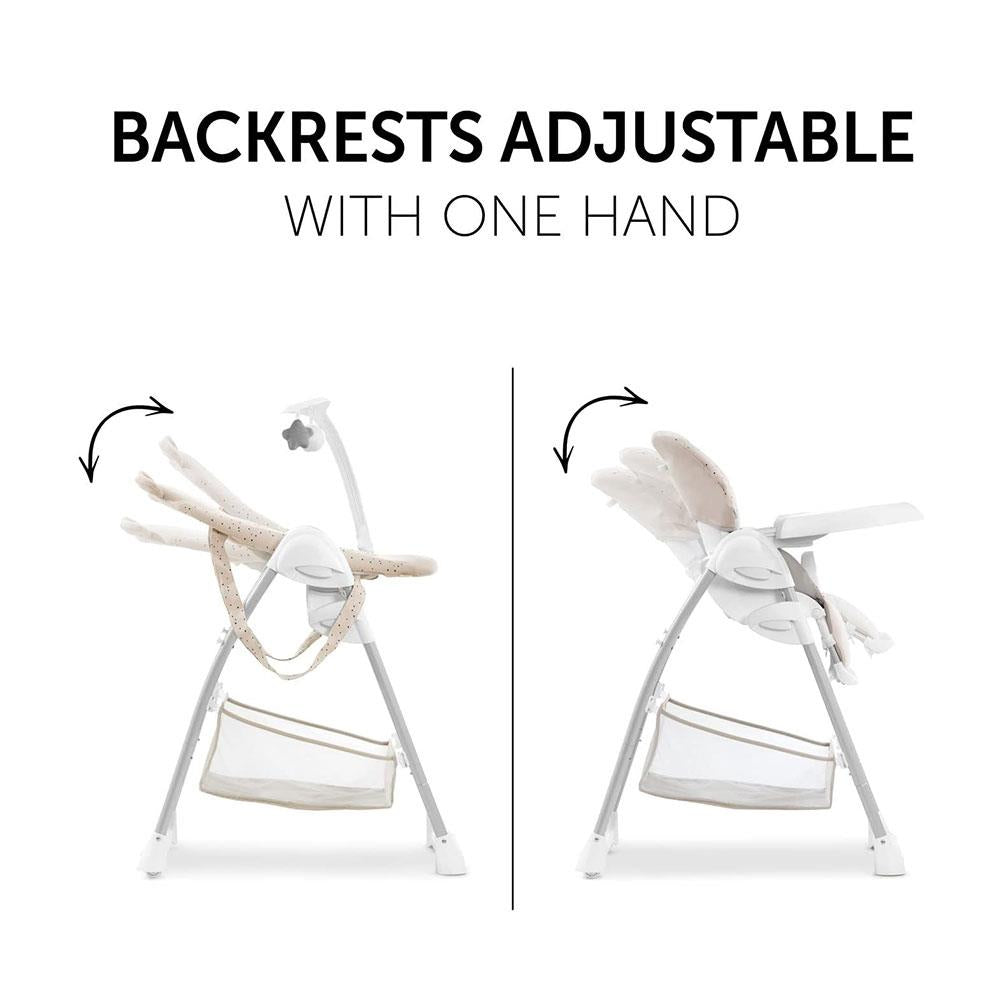 Hauck Sit N Relax Highchair Compact Folding Fully Adjustable From Birth - 15kg - Winnie The Pooh Beige
