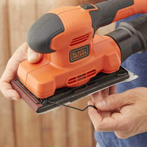 Black & Decker Electric 1/3 Sheet Finishing Sander 150W 240V - Orange/Black