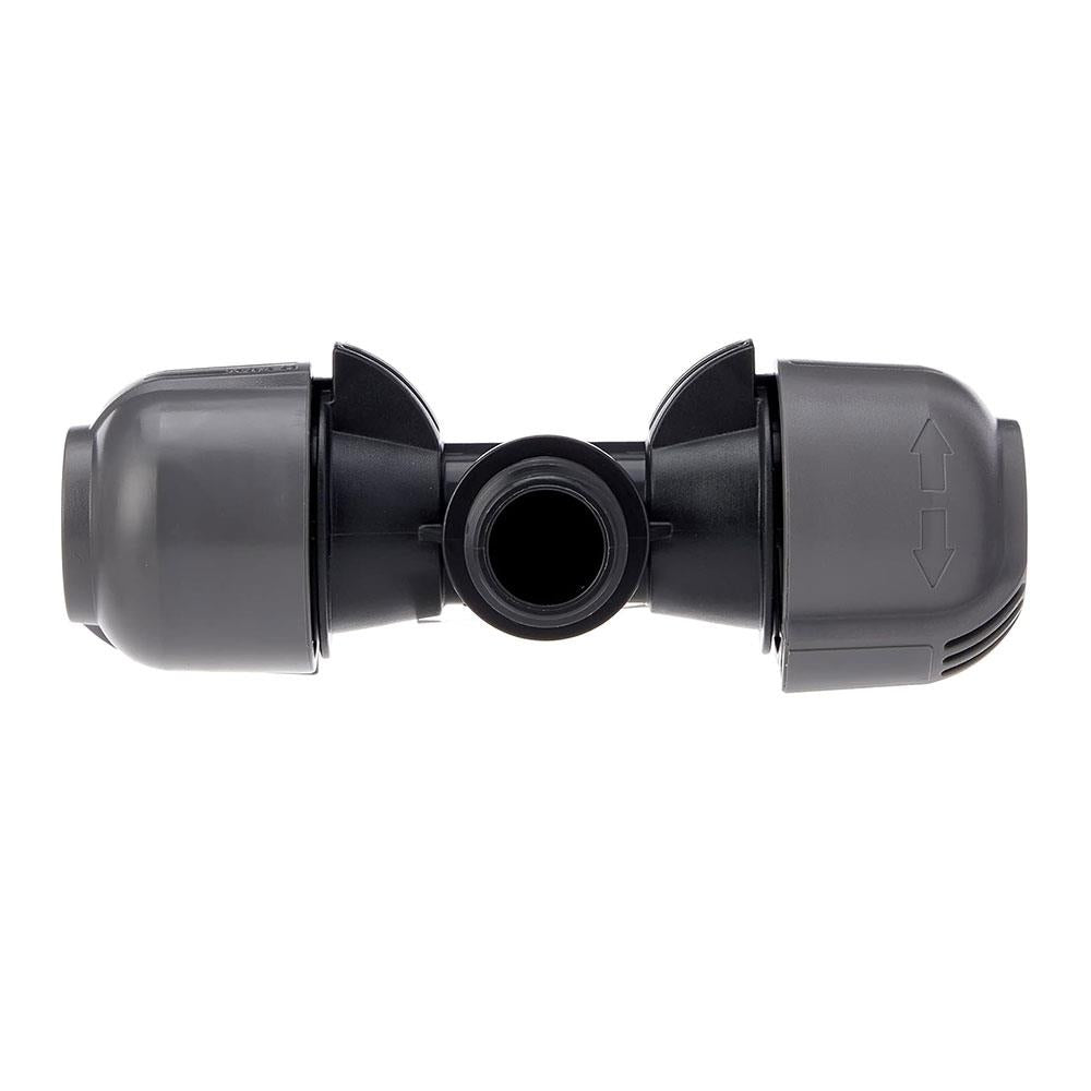 Gardena T-Piece 25mm x 3/4 Inch Male Thread - Grey