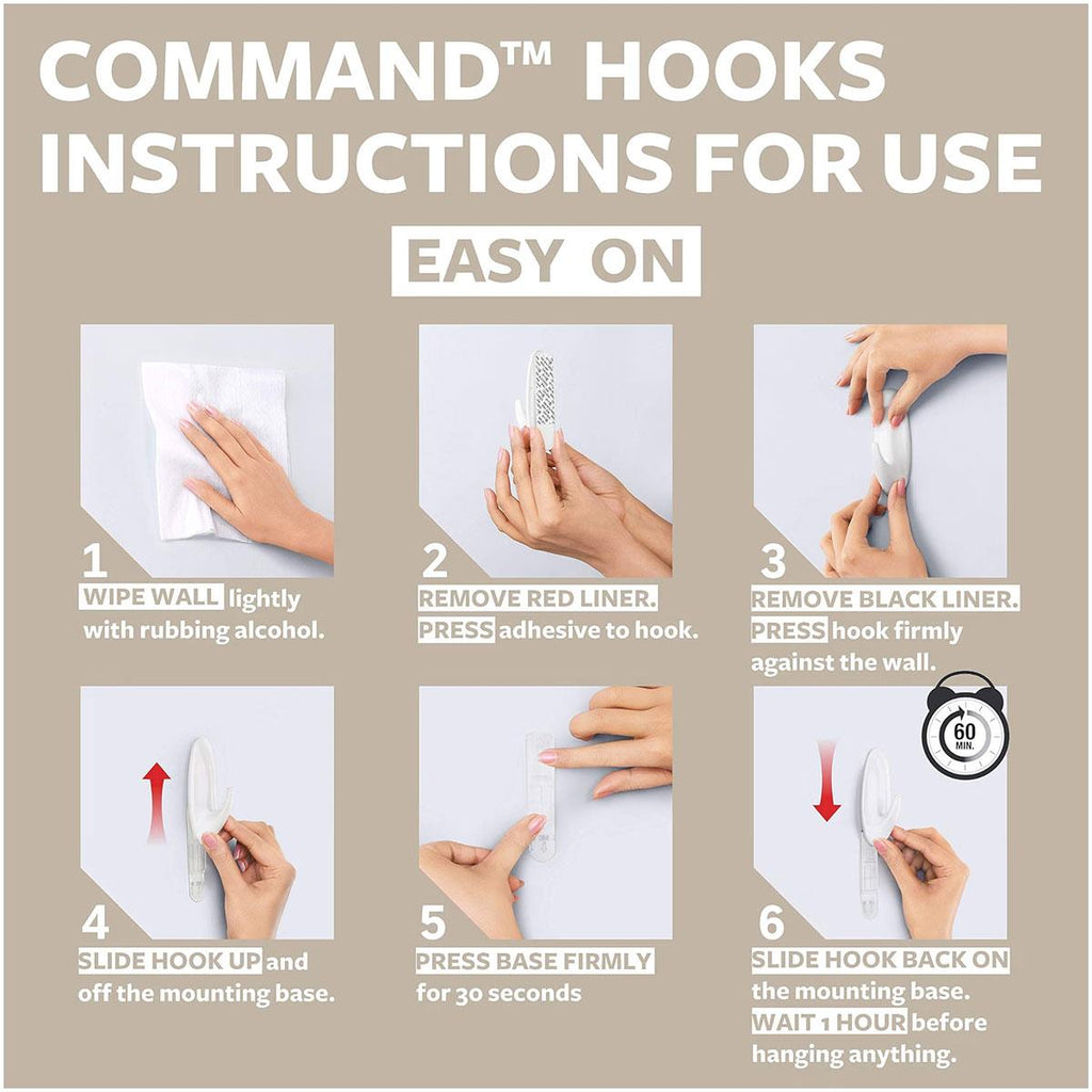 3M Command Forever Classic Small Metal Hook Brushed Nickel 1 Hook with 2 Strips 450g Capacity