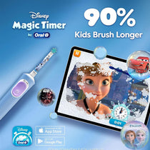 Oral-B Disney Frozen Pro Kids Electric Toothbrush 2 Modes With Travel Case Gift Set - Blue D12KIDSPROFRZGIFT