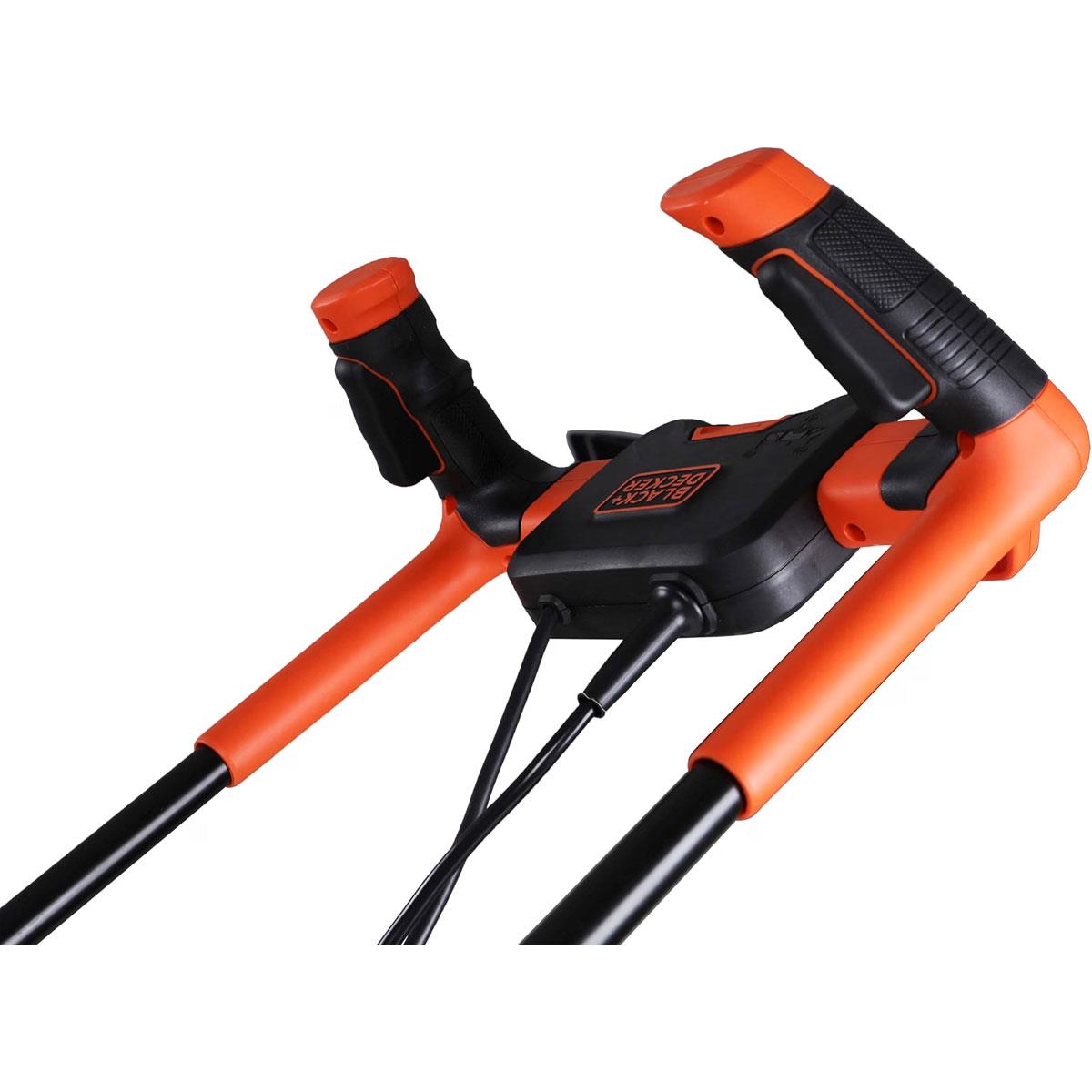 Black & Decker Lawn Mower With Bike Handle 38cm Cutting Width 1600W 240V - Orange/Black