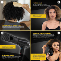 Wahl Powerpik 5000 Salon Styling Hair Dryer 2000W With 2 Speed & 3 Heat Settings - Black