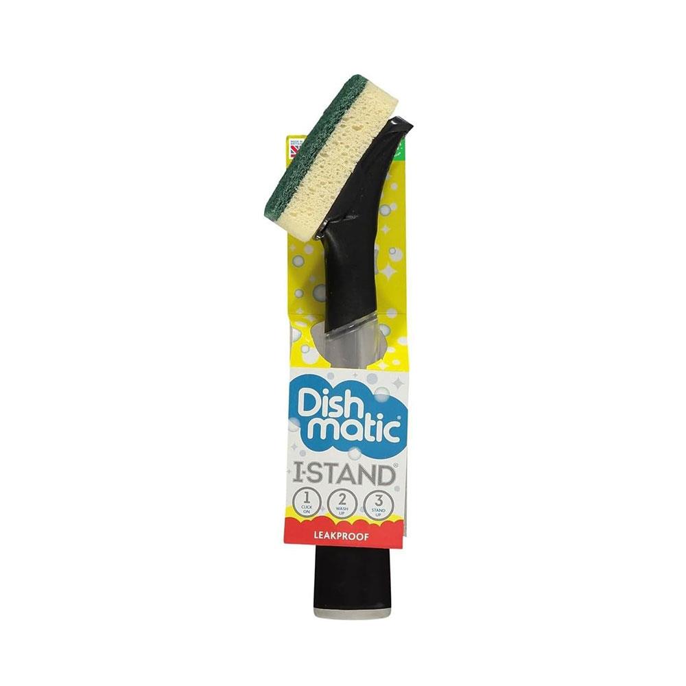 Dishmatic I-Stand Fillable Washing Up Handle With Replaceable Sponge Head - Multicolour Secondary image