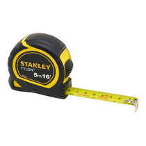 Stanley Tylon Measure Tape 5 Metres 16 Inch Metric & Imperial - Yellow/Black